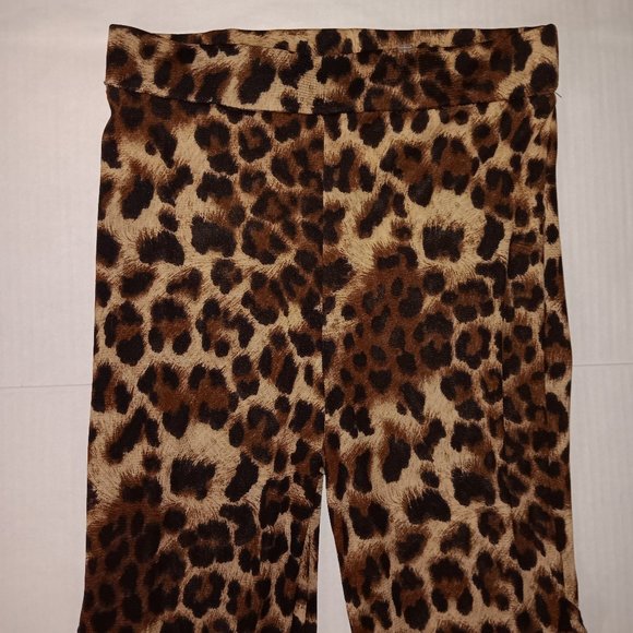 Fashion Nova Other - FASHION NOVA SHEER FLARE LEG ANIMAL PRINT PANTS